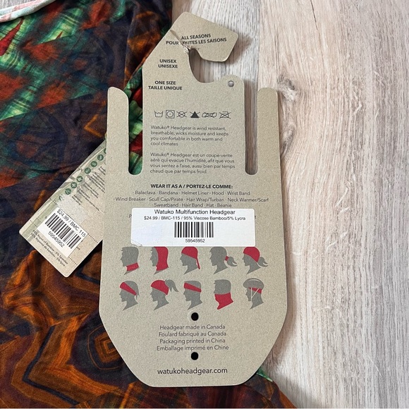 Bamboo Multifunction Headwear All Seasons - Picture 3 of 4